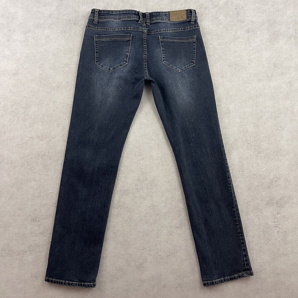 Zara Womens Jeans Wear Womens Size 34 Blue Straight Leg Dark Wash Denim - Picture 4 of 14
